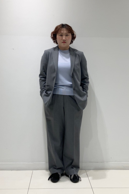 Классический пиджак UNIQLO на пуговицах 1159832805 (Серый XS)