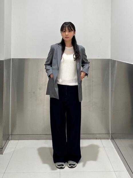 Классический пиджак UNIQLO на пуговицах 1159832805 (Серый XS)