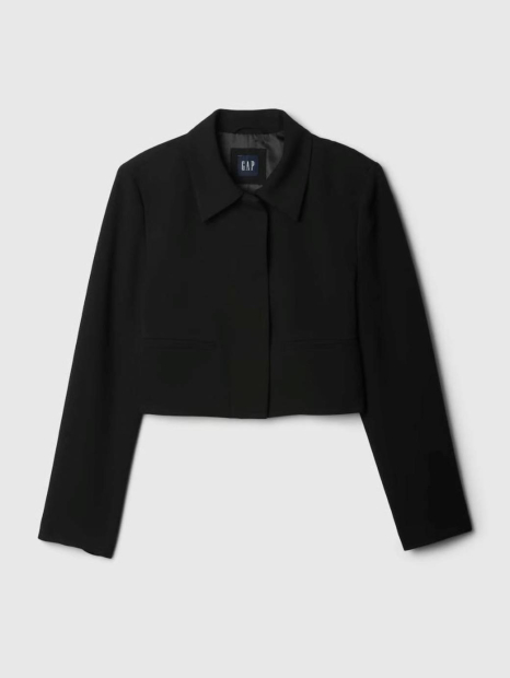 Укороченный женский пиджак GAP 1159834863 (Черный S)