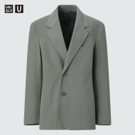 Классический пиджак UNIQLO на пуговицах 1159786513 (Серый, XL)