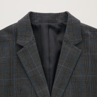 Стильный пиджак UNIQLO на пуговицах 1159795957 (Серый, L)