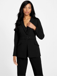 Женский блейзер GUESS пиджак с поясом 1159799328 (Черный, M)