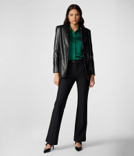 Женский пиджак Karl Lagerfeld Paris из искусственной кожи 1159805254 (Чорний, 2)