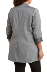 Женский пиджак Calvin Klein в полоску 1159807056 (Серый, 14W)