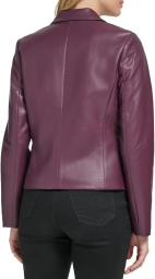 Женский пиджак Calvin Klein из экокожи 1159808495 (Фиолетовый, 6)