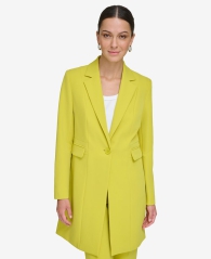 Женский удлиненный пиджак DKNY 1159808528 (Зеленый, 4)