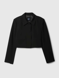 Укороченный женский пиджак GAP 1159834863 (Черный S)