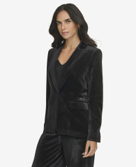 Женский бархатный пиджак Calvin Klein 1159837210 (Черный 4)