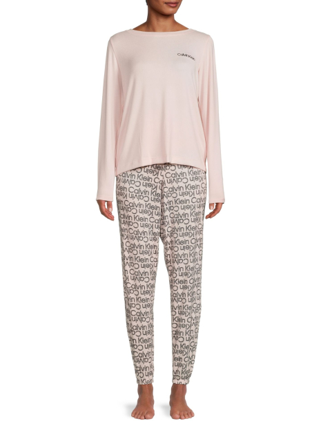Женская пижама Calvin Klein кофта и штаны 1159783239 (Розовый, XL)
