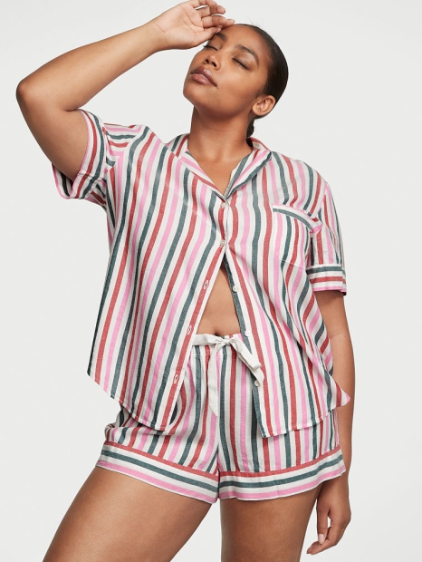 Домашний комплект Victoria’s Secret пижама рубашка и шорты 1159803583 (Разные цвета, XL)