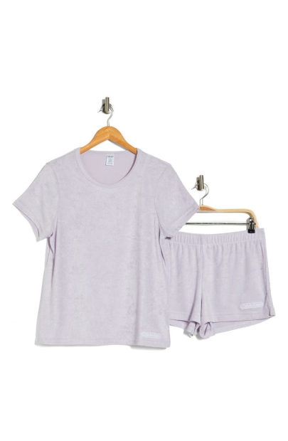 Женская пижама Calvin Klein футболка и шорты 1159804865 (Сиреневый, XL)