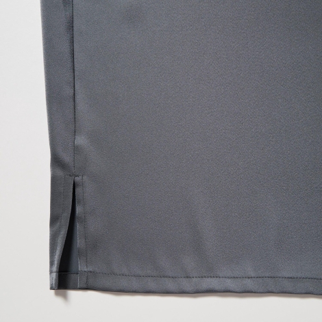 Женская атласная пижама Uniqlo комплект рубашка и штаны 1159805834 (Серый, XS)
