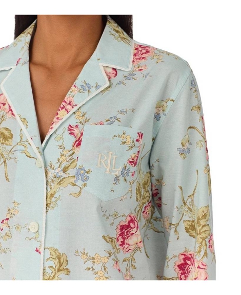 Жіноча піжама Ralph Lauren сорочка та штани 1159828406 (Блакитний S)