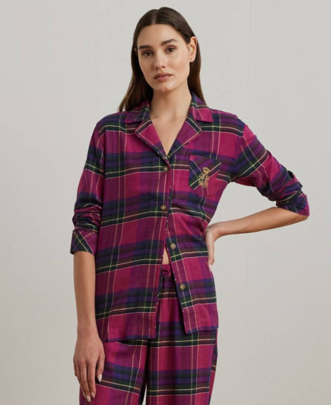Женская пижама Ralph Lauren рубашка и брюки 1159832550 (Розовый XL)