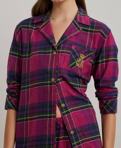 Женская пижама Ralph Lauren рубашка и брюки 1159832550 (Розовый XL)