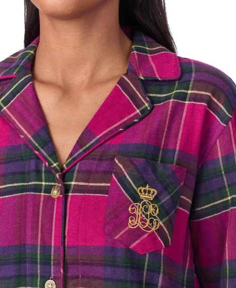 Женская пижама Ralph Lauren рубашка и брюки 1159832550 (Розовый XL)