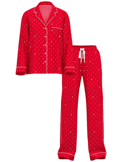 Женская пижама Victoria's Secret рубашка и брюки 1159832905 (Красный M)