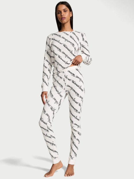 Домашний комплект Victoria’s Secret кофта и штаны 1159833057 (Белый M)