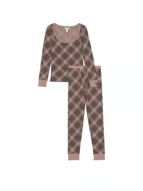 Домашній комплект Victoria's Secret PINK кофта та штани 1159833884 (Коричневий XS)