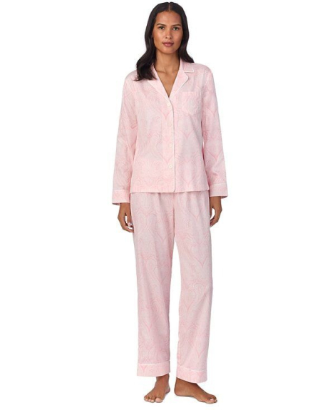 Женская пижама Ralph Lauren рубашка и брюки 1159834935 (Розовый L)