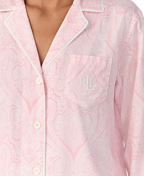 Женская пижама Ralph Lauren рубашка и брюки 1159834935 (Розовый L)