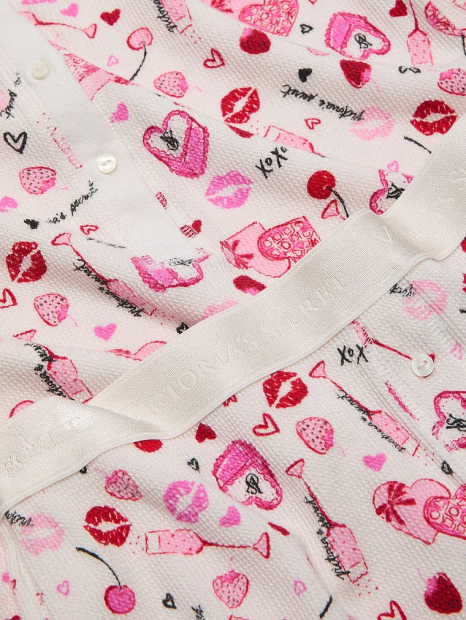 Домашній комплект Victoria's Secret кофта та шорти 1159835748 (Рожевий S)