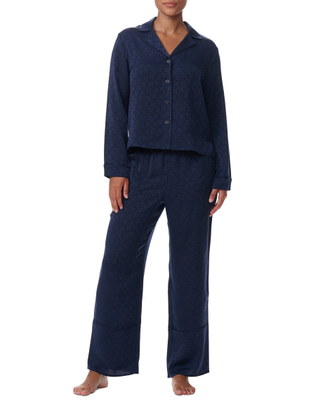 Женская пижама Tommy Hilfiger рубашка и штаны 1159837515 (Синий XL)