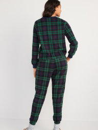 Флисовая женская пижама OLD NAVY 1159772203 (Зеленый/Синий, 2X)