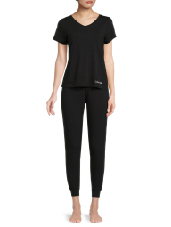 Женская пижама Calvin Klein футболка и штаны 1159781589 (Черный, XL)