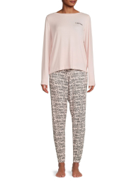Женская пижама Calvin Klein кофта и штаны 1159783238 (Розовый, L)