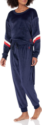 Женский велюровый костюм Tommy Hilfiger кофта и штаны 1159790077 (Синий, XL)