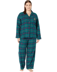 Женская пижама Ralph Lauren рубашка и брюки 1159790282 (Зеленый, M)