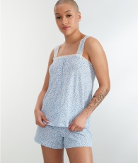 Женская пижама Ralph Lauren майка и шорты с принтом 1159794010 (Синий, M)