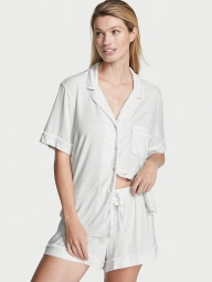 Домашній комплект піжама Victoria's Secret сорочка та шорти 1159797774 (Сірий, L)