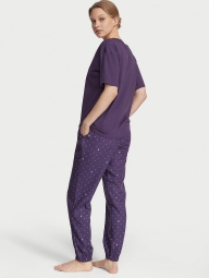 Домашній комплект піжама Victoria's Secret футболка та штани 1159802149 (Фіолетовий, XS)