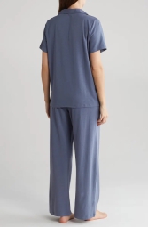Жіноча піжама Calvin Klein сорочка та штани 1159803338 (Білий/синій, S)
