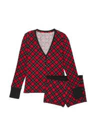 Домашний комплект Victoria’s Secret кофта и шорты 1159807334 (Красный, L)