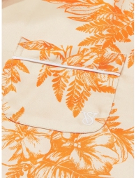 Атласная женская пижама Victoria's Secret рубашка и брюки 1159805467 (Оранжевый, S)