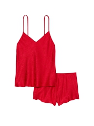 Женская пижама Victoria’s Secret майка и шорты 1159804627 (Красный, XL)
