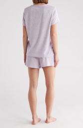 Женская пижама Calvin Klein футболка и шорты 1159804805 (Сиреневый, L)