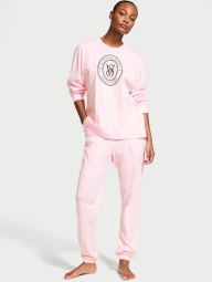 Домашний комплект пижама Victoria’s Secret лонгслив и штаны 1159820675 (Розовый S)