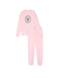 Домашний комплект пижама Victoria’s Secret лонгслив и штаны 1159820675 (Розовый S)