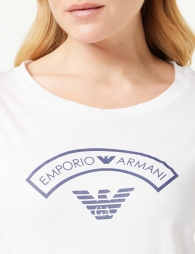 Женская пижама Emporio Armani футболка и шорты с логотипом 1159821888 (Белый XS)