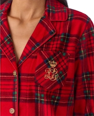 Флісова піжама Ralph Lauren сорочка та штани 1159827912 (Червоний XL)