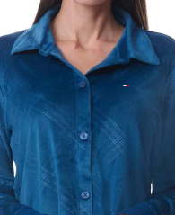 Велюровый домашний комплект Tommy Hilfiger пижама 1159832201 (Синий M)