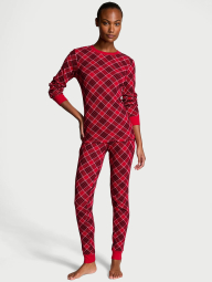 Домашній комплект Victoria's Secret кофта та штани 1159830698 (Червоний L)