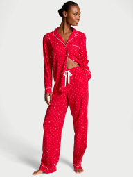 Женская пижама Victoria's Secret рубашка и брюки 1159832670 (Красный L)