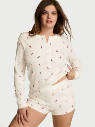 Домашний комплект Victoria’s Secret кофта и шорты 1159833014 (Молочный XXL)