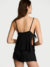 Домашний комплект пижама Victoria’s Secret майка и шорты 1159833837 (Черный L)