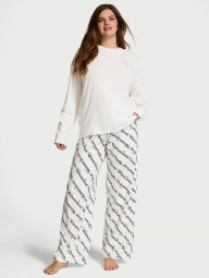 Домашний комплект пижама Victoria’s Secret лонгслив и штаны 1159834418 (Белый XS)